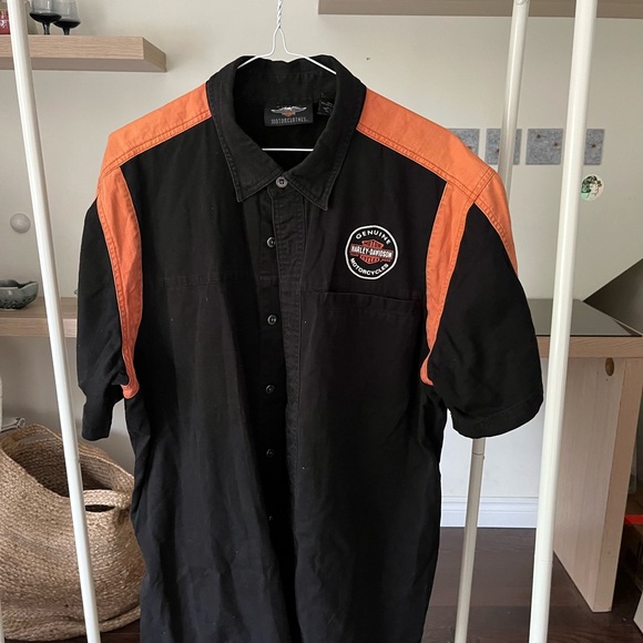Authentic Harley Davidson button down Shacket - Picture 3 of 3